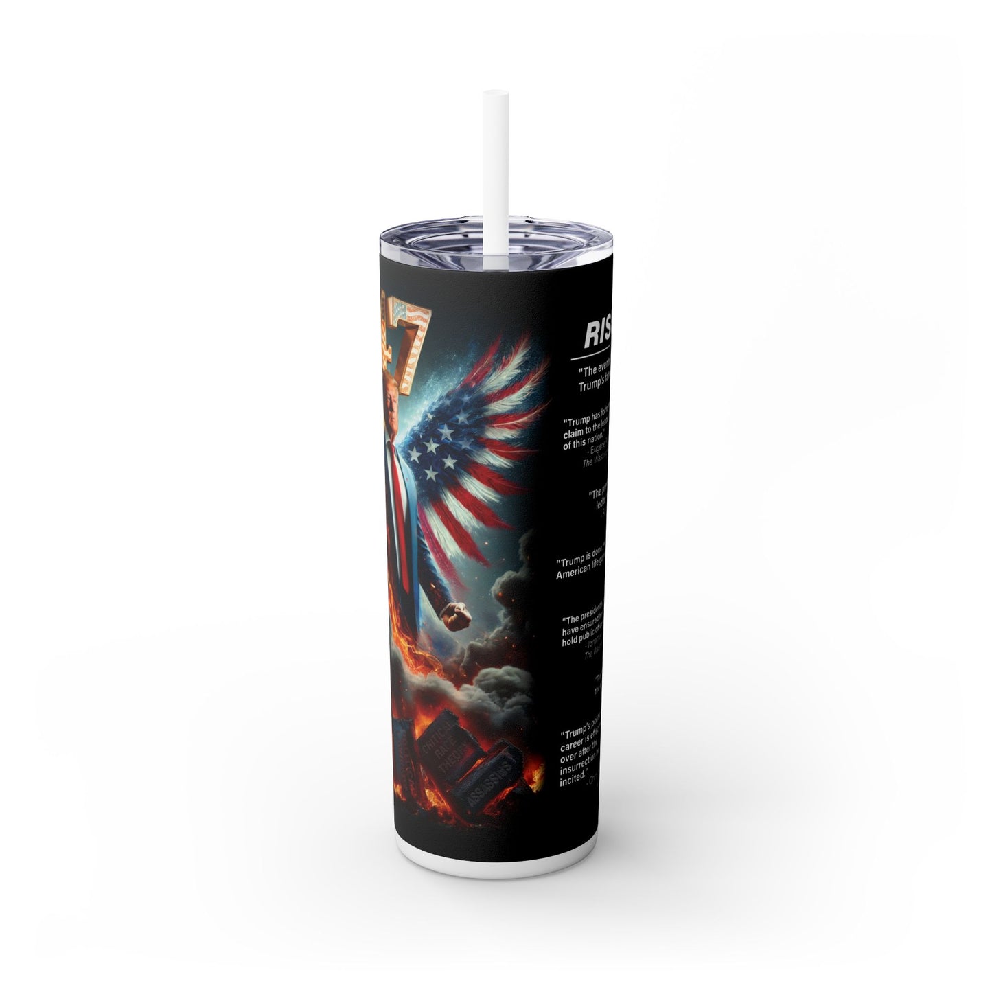 Skinny Tumbler with Straw, 20oz